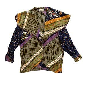 VTG COMPONIX Oversized Collar Jacket Size 8 Art to Wear 80s 90s Whimsygoth Indie